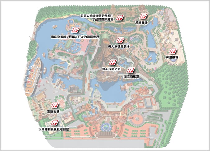 【日本旅遊】聖誕節迪士尼海洋樂園篇 Disney Sea推薦玩法-東京五天四夜自助行 - 第14張圖 地圖