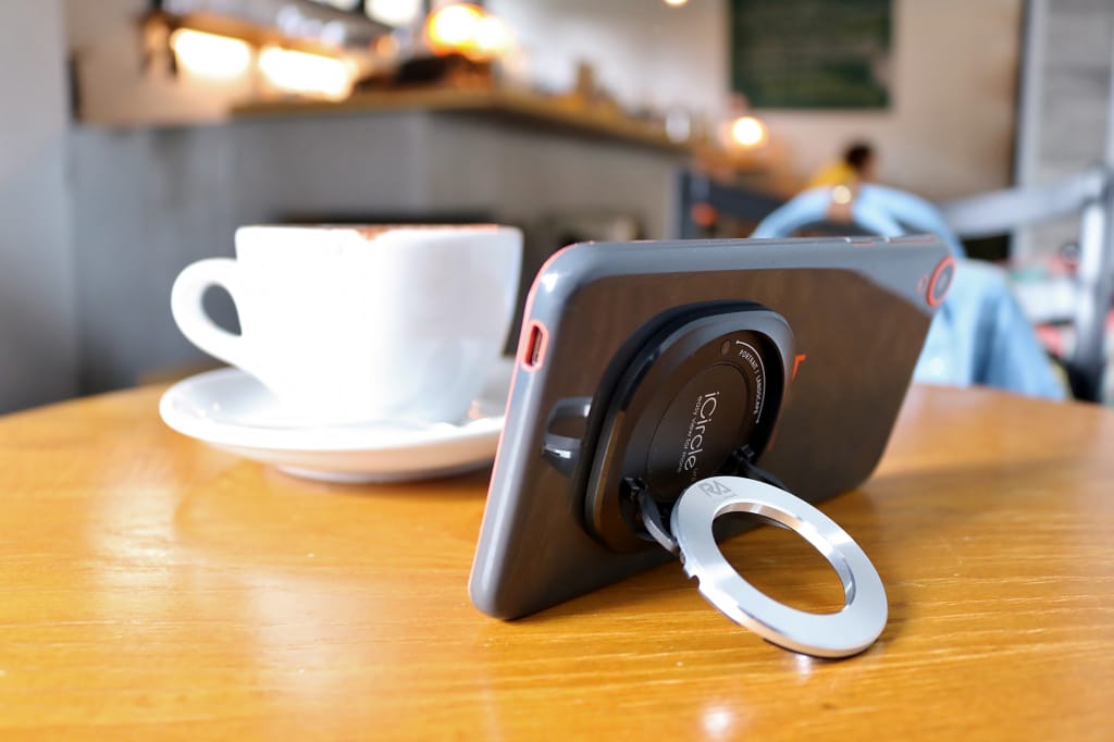 開箱｜citiesocial 找好東西 iCircle Uni 手機支架 黑色銀環