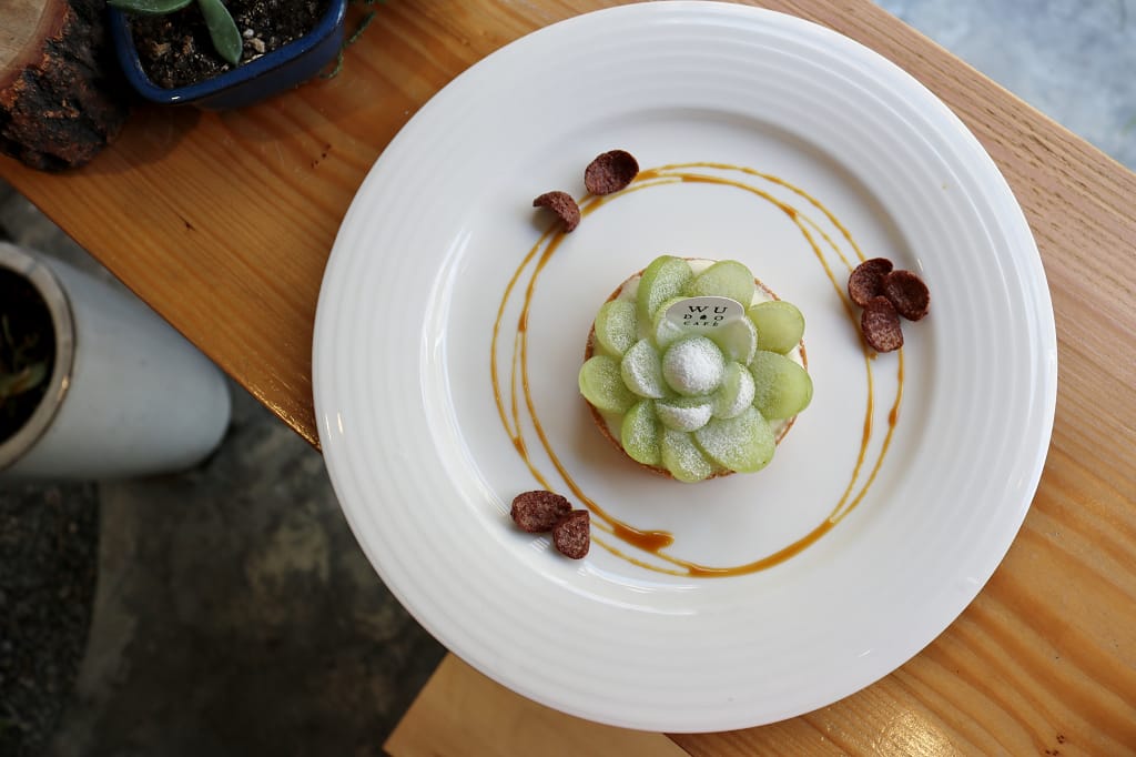 台南｜熨斗目花珈琲珈哩cafe WUDAO 新美街早午餐．少女心噴發的大理石蛋糕