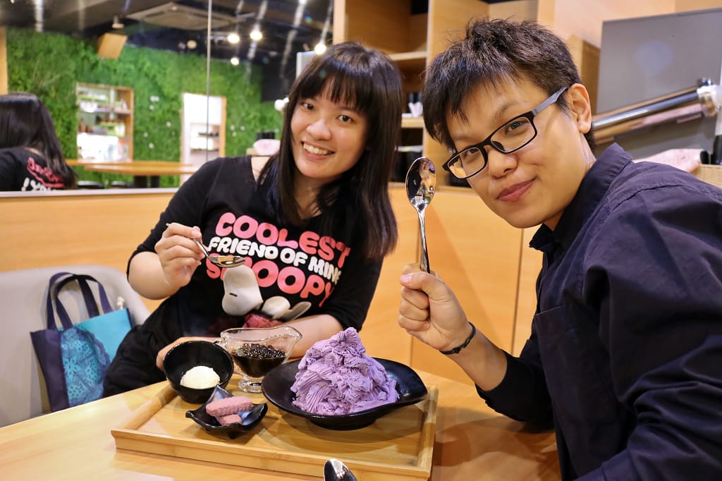 日本｜沖繩 アイスオアシス ICE Oasis 國際通必吃甜點推薦．沖繩限定紅芋雪綿冰