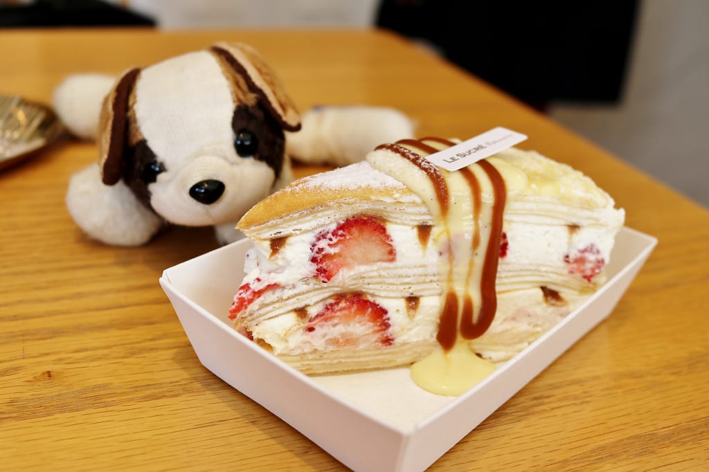 台南｜蘇格蕾法式甜點 Le Sucré Pâtisserie 期間限定草莓千層．新品可可先生