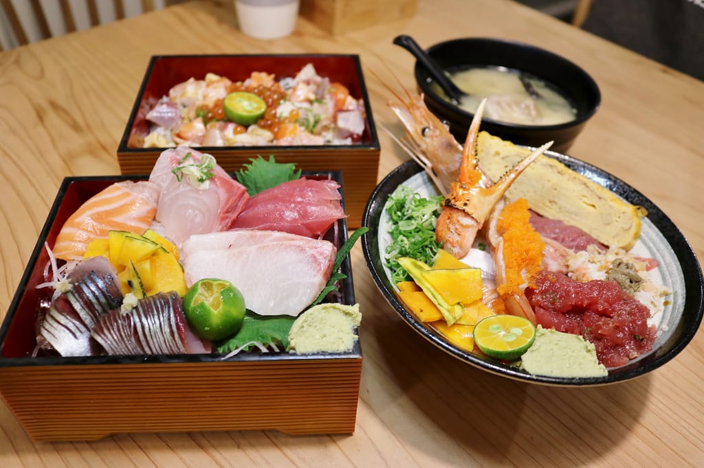 台北｜瞞著爹丼飯(江南店) 台北內湖丼飯．日式料理．生魚丼飯