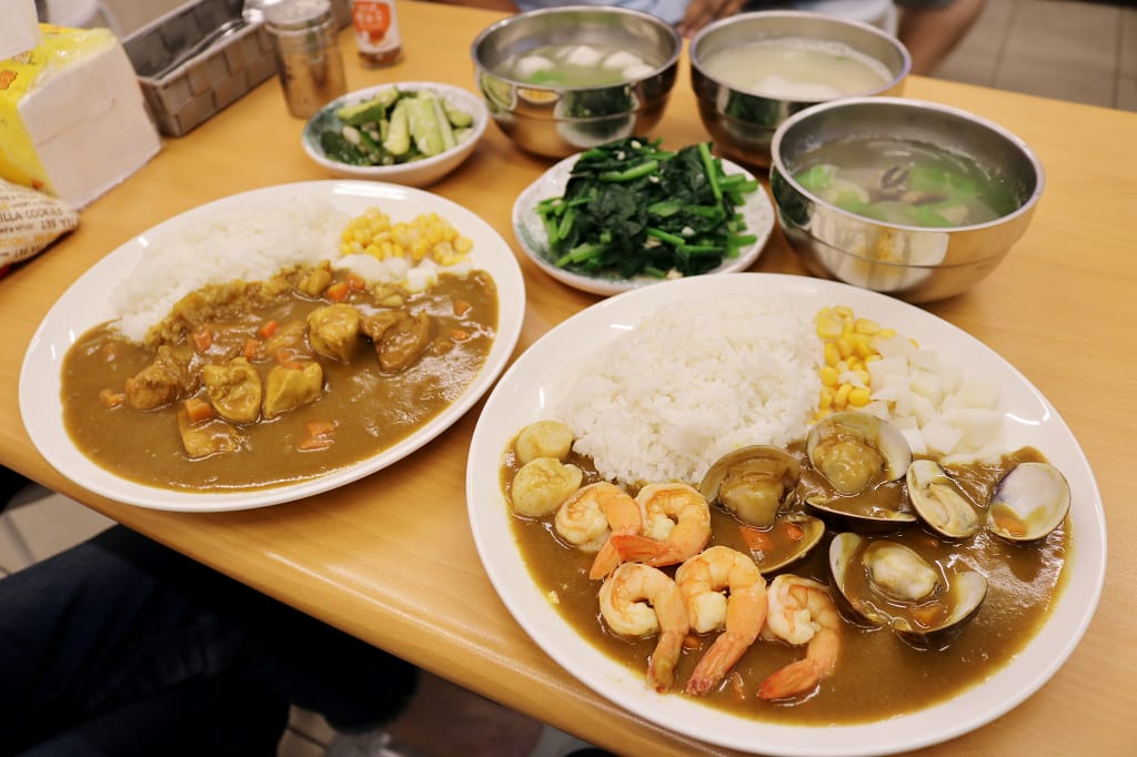 台南｜小德森和洋廚坊 平價瘋海鮮咖哩飯．日式丼飯