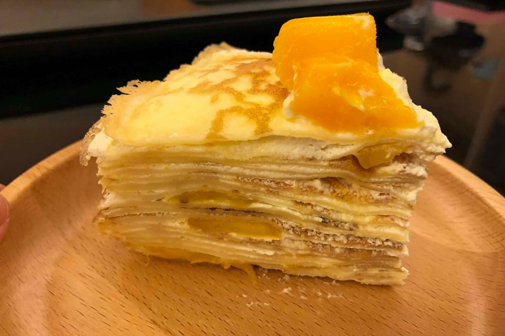 台北｜有趣烘焙(市府店) DIY手作甜點．零失敗芒果千層蛋糕