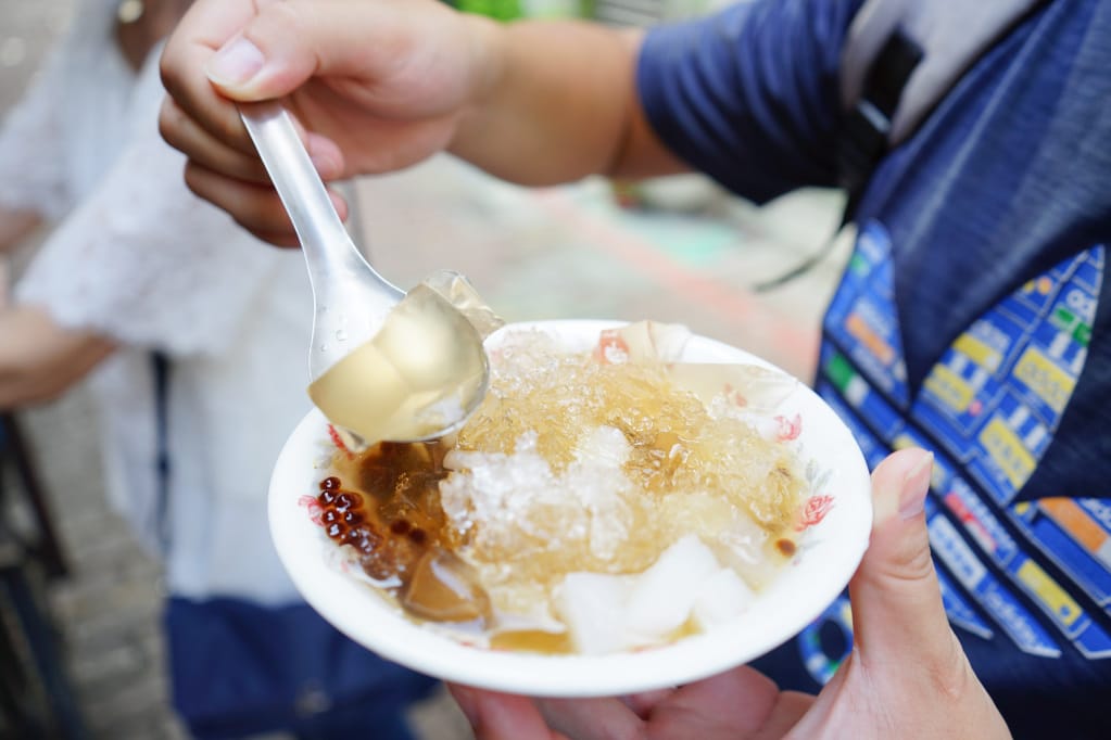 台南｜宮後街無名愛玉冰 早鳥限定立吞甜點．古早味粉圓愛玉冰