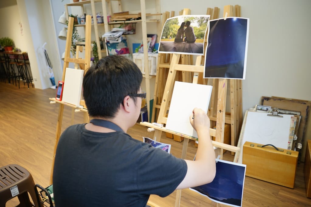 台北|3FloorPainting-三樓畫畫工作室 壓克力畫體驗課程,親手繪製獨一無二的禮物! - 第6張圖 台北|3FloorPainting-三樓畫畫工作室 壓克力畫體驗課程,親手繪製獨一無二的禮物!