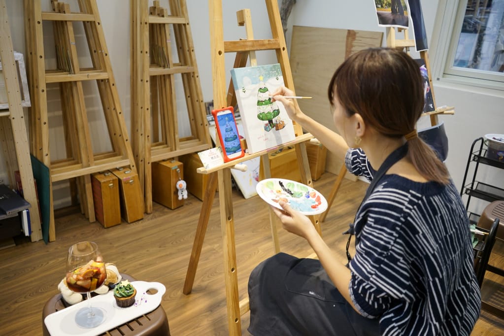 台北|3FloorPainting-三樓畫畫工作室 壓克力畫體驗課程,親手繪製獨一無二的禮物! - 第21張圖 台北|3FloorPainting-三樓畫畫工作室 壓克力畫體驗課程,親手繪製獨一無二的禮物!