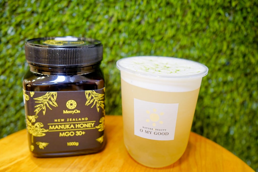 台北｜O MY GOOD 歐麥谷(永康店) 麥蘆卡蜂蜜、紐西蘭鮮奶、氣泡飲 永康街天然手搖飲品推薦！