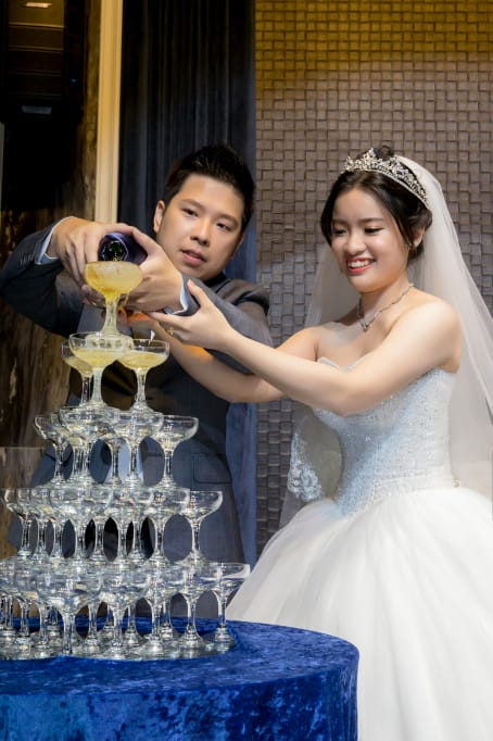 婚禮｜桃園婚宴場地推薦！皇家薇庭婚宴會館Royal Wedding 挑高法蘭新廳+超美水晶教堂戶外草地證婚