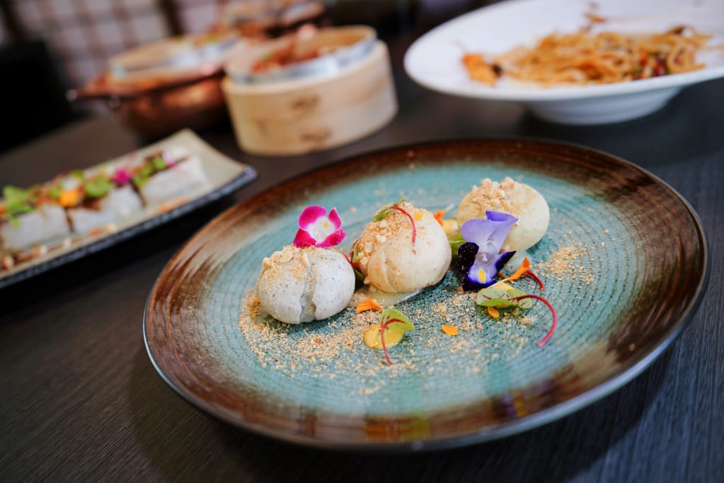 桃園｜青沐煮雨 人文茶館 (桃園77藝文町) 桃園火車站美食，在日式宿舍裡品嘗港式茶點