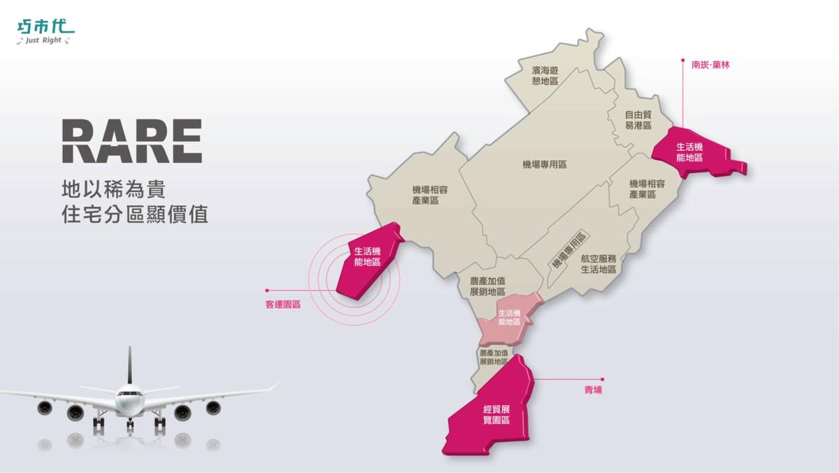 桃園｜大園新建案 巧市代桃園航空城 1字頭房價500萬起2房含車位(近桃園機場捷運A15站)