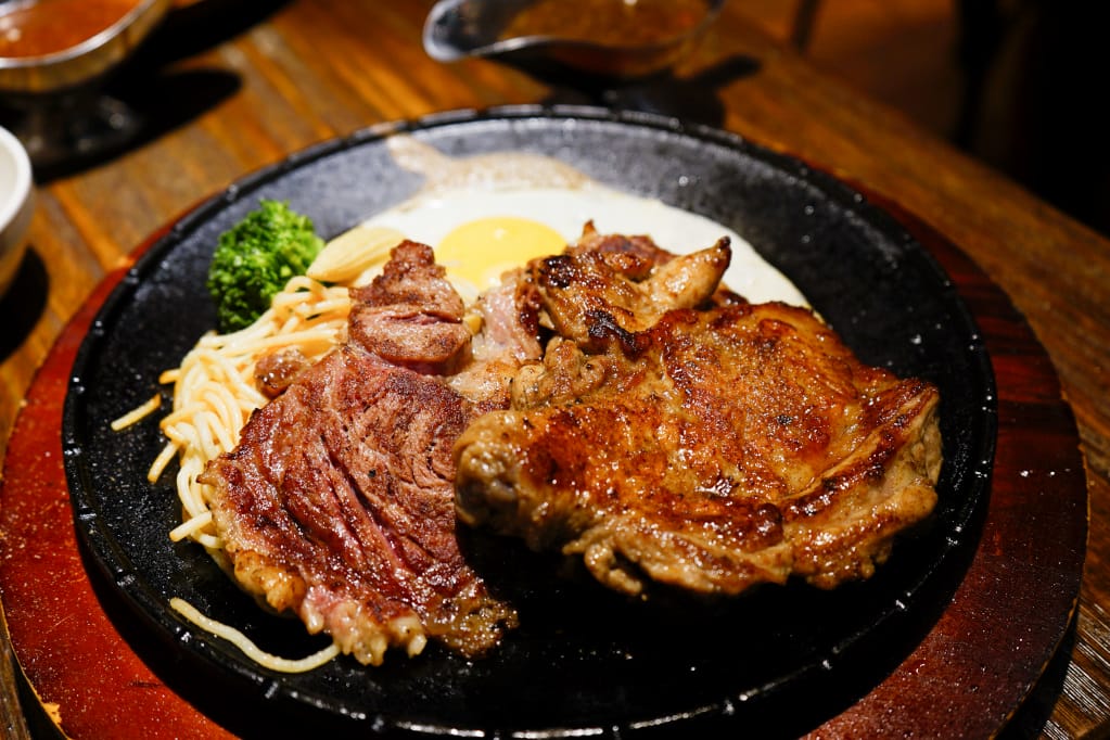 台北｜人从众厚切牛排館-西門店 萬華西門町美食推薦！