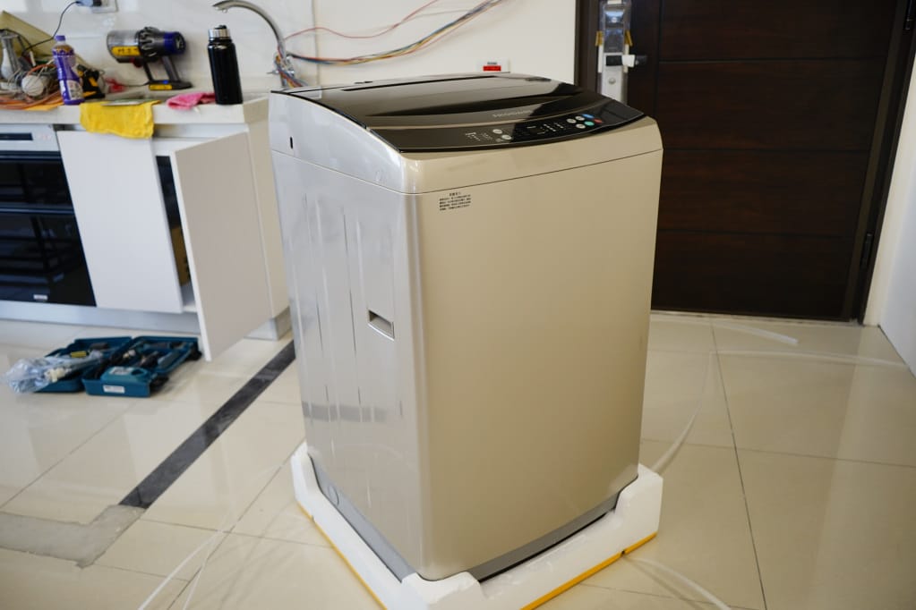 家電｜美國Frigidaire富及第faw-1213wc 超好取窄身12kg洗衣機開箱！小陽台也能有大空間~