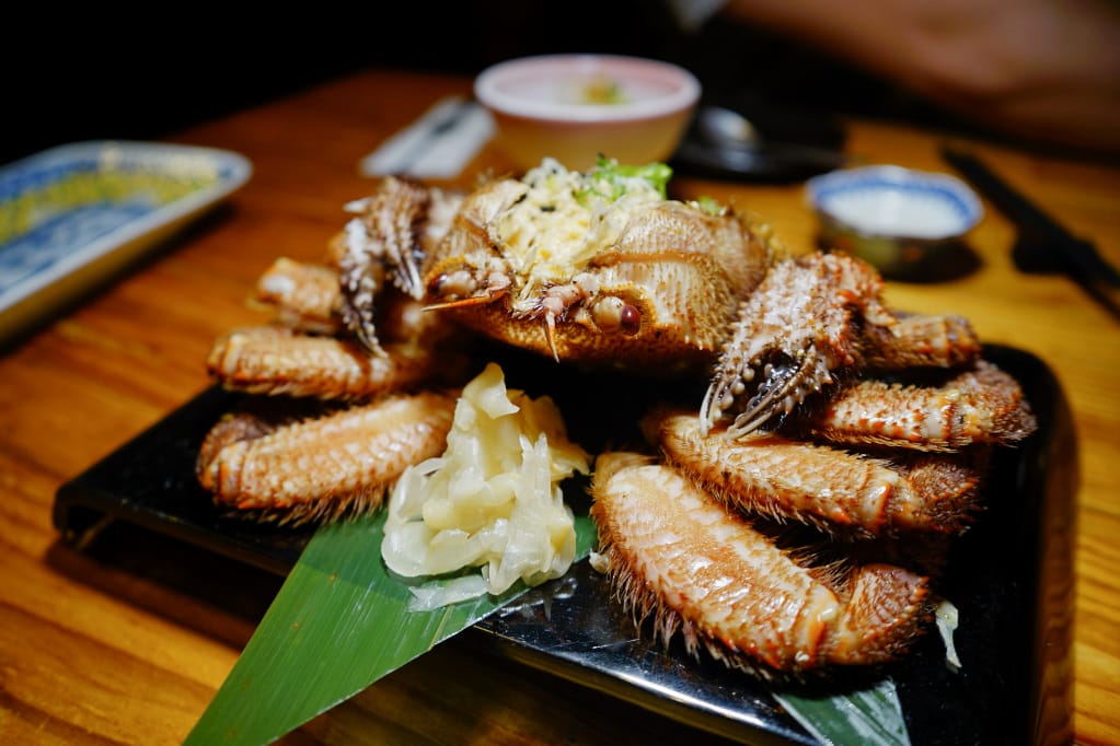 台北｜微風建一食堂 日式無菜單料理 超奢侈毛蟹大餐，一蟹二吃超過癮！