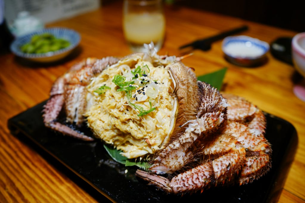 台北｜微風建一食堂 日式無菜單料理 超奢侈毛蟹大餐，一蟹二吃超過癮！