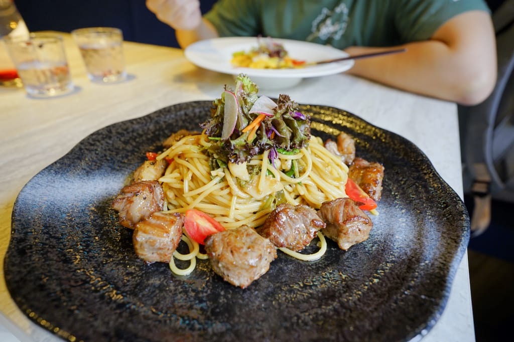 食記｜新北林口 甜蒔吇舒芙蕾咖啡專賣 近三井Outlet義大利麵、燉飯、甜點推薦！