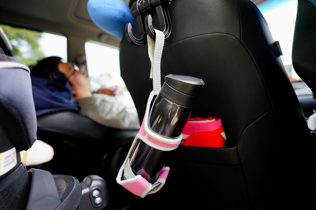 汽車用品｜【HYPASS】AI自動偵測3代車用空氣瓶子(玫瑰金) 輕巧版車用空氣清淨機