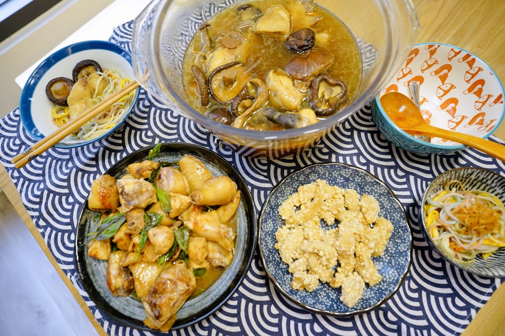 料理｜蘇蔡農場放山土雞 無抗生素雞肉冷凍真空包裝 懶人零失敗料理-香菇雞湯&三杯雞