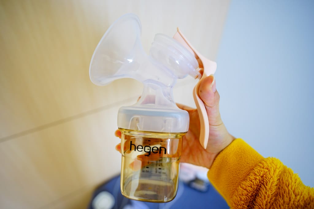 育兒好物｜hegen 舒芙蕾電動擠乳器 靜音、充電式 雙邊電動擠乳器/手動擠乳器推薦！擠奶好幫手~