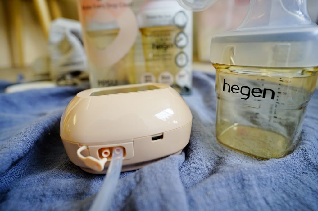 育兒好物｜hegen 舒芙蕾電動擠乳器 靜音、充電式 雙邊電動擠乳器/手動擠乳器推薦！擠奶好幫手~