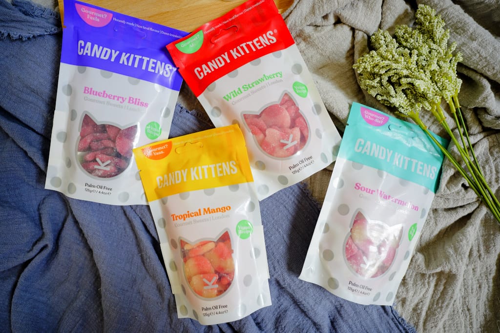 零食｜Candy Kittens 英國喵屋軟糖（螞蟻窩 Mayiiwo Import Candy）貓咪造型、天然果汁軟糖 婚禮派對小物推薦！