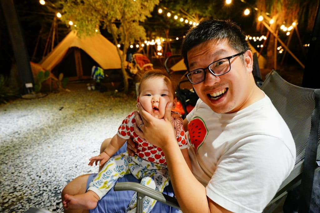 露營｜苗栗卓蘭 自然圈農場 免裝備親子露營推薦！BBQ+獨立溫泉池 一泊二食超輕鬆豪華露營