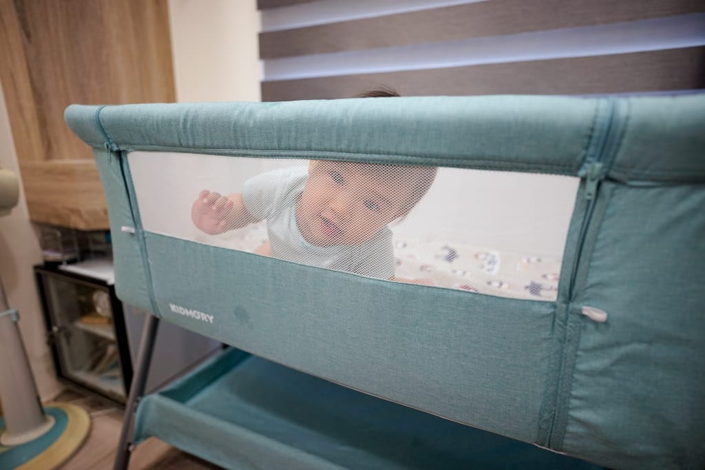 育兒好物|KIDMORY多功能可調式床邊床 新生兒必備嬰兒床!母奶寶寶也能安穩睡覺~ - 第13張圖 育兒好物|KIDMORY多功能可調式床邊床 新生兒必備嬰兒床!母奶寶寶也能安穩睡覺~