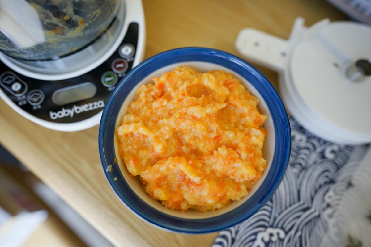育兒分享｜babybrezza 副食品料理機推薦 嬰兒副食品輕鬆煮 蒸煮攪一機搞定！ 寶寶副食品食譜分享~