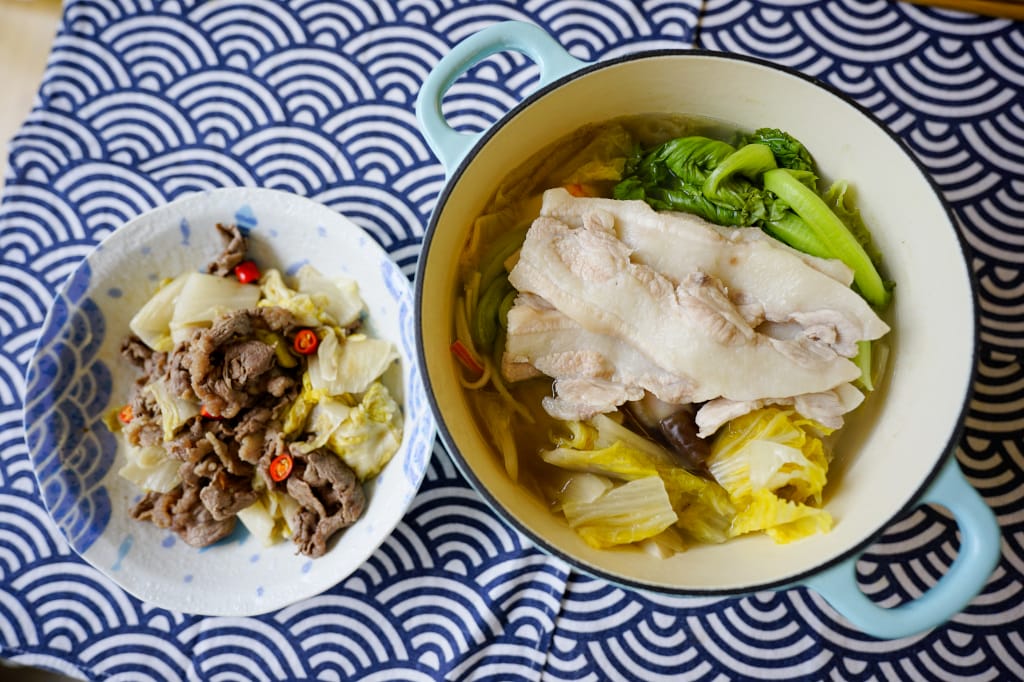 料理｜真果食希望手作坊 古法甕釀酸白菜 酸白菜料理食譜分享-酸菜白肉鍋、酸白菜炒肉片(牛肉、豬肉都可以)