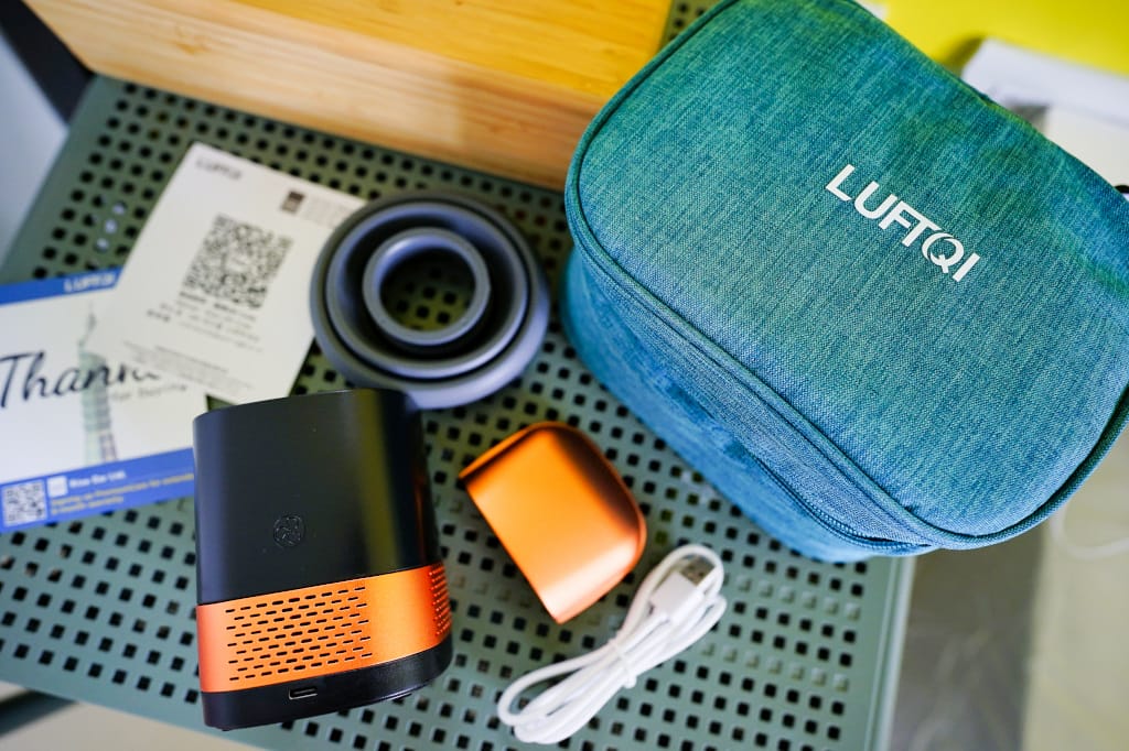 生活家電｜攜帶型空氣清淨機推薦！LUFTQI樂福氣 LUFT Duo 免耗材空氣淨化器 (雙效淨化版) 光觸媒真正有效分解破壞菸味、甲醛、細菌病毒、塵螨過敏源