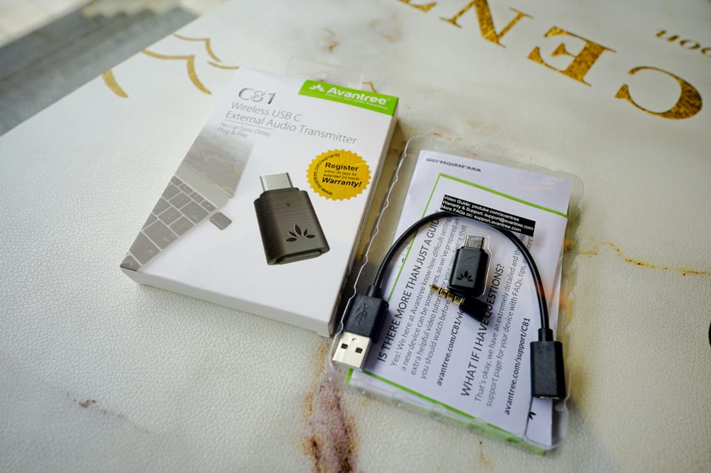 3C開箱｜Avantree C81 低延遲藍牙發射器 Type-C藍牙5.0（支援aptX LL/FastStream，可搭配Switch/PS4/PS5使用）