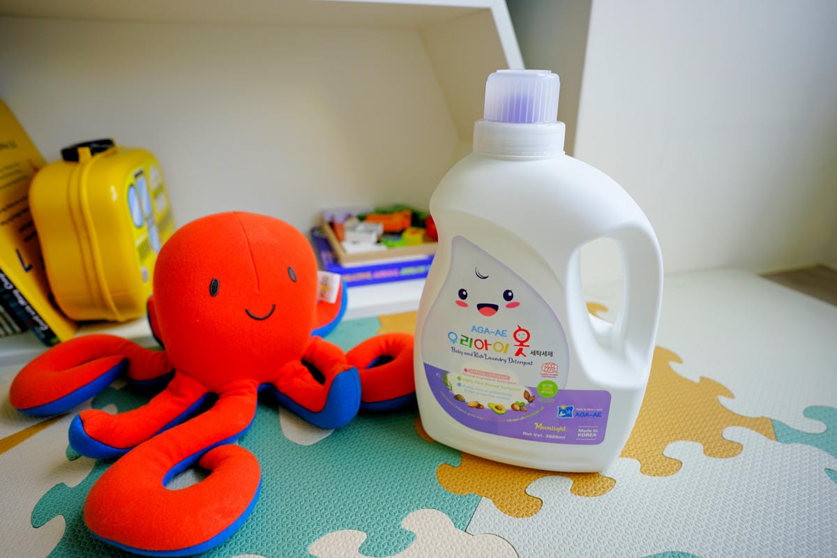 親子育兒｜寶寶用純水濕紙巾推薦！超厚超好用~ 安琪兒婦嬰百貨商品-韓國AGA 純白厚濕巾、天然抗菌洗衣精