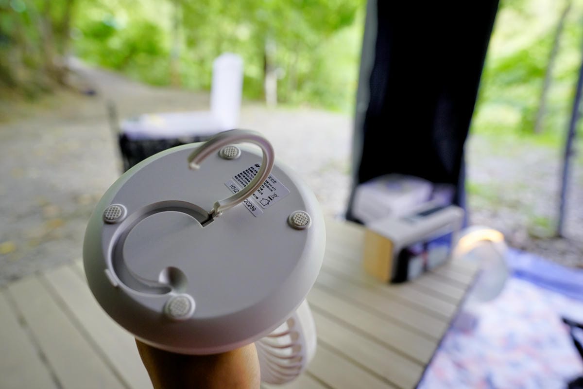露營用品｜露營用無線充電式風扇推薦！SANSUI山水 攜帶型電扇（SDF-0915／SHF-M72） 夏天露營必備LED驅蚊照明DC風扇！