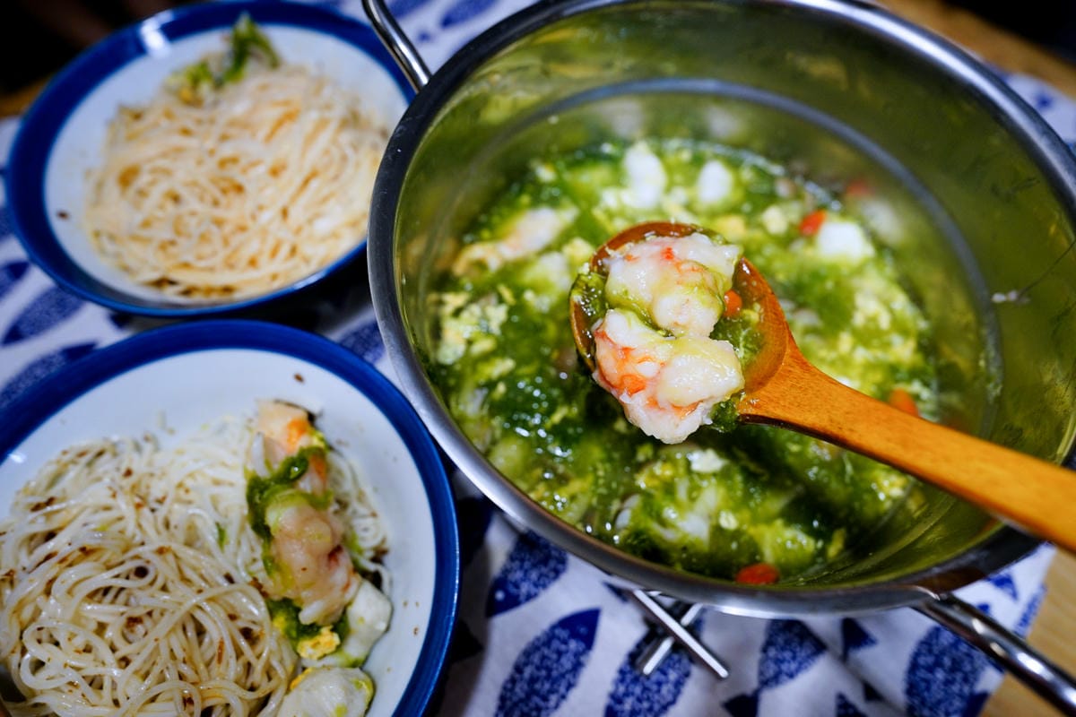 料理|澎湖信興名產 狗母麵線組 狗母魚丸、花枝蝦漿、冷凍海菜、手工麵線 - 第9張圖 料理|澎湖信興名產 狗母麵線組 狗母魚丸、花枝蝦漿、冷凍海菜、手工麵線