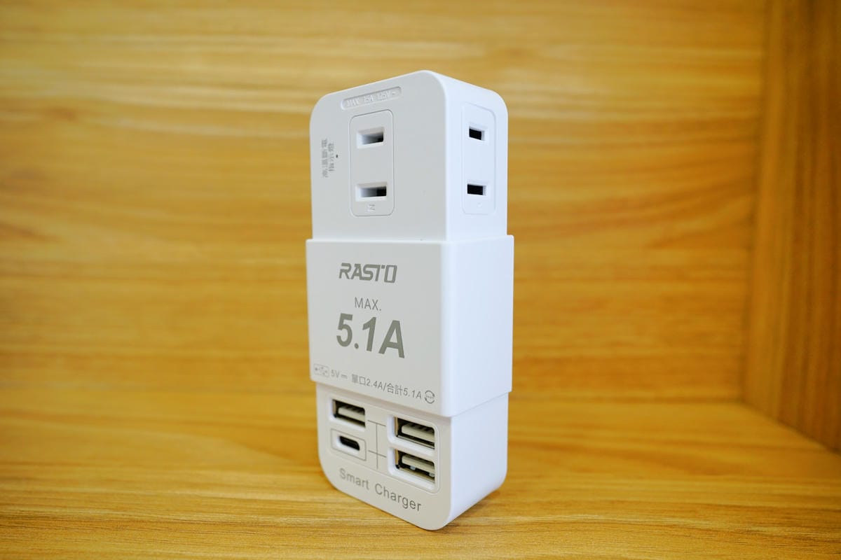 家電開箱｜RASTO 延長線+壁插 生活用電好幫手！USB孔省下豆腐頭，插座無須插拔，開關控制沒煩惱~