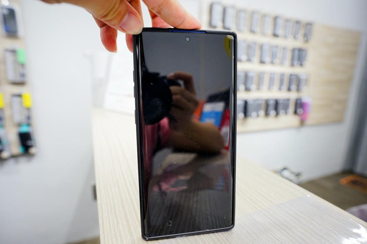 手機周邊｜樹林手機保護貼推薦！京展包膜（樹林店） 三星Note10+果凍膠玻璃貼 享有保固服務