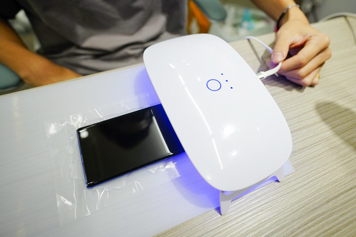 手機周邊｜樹林手機保護貼推薦！京展包膜（樹林店） 三星Note10+果凍膠玻璃貼 享有保固服務