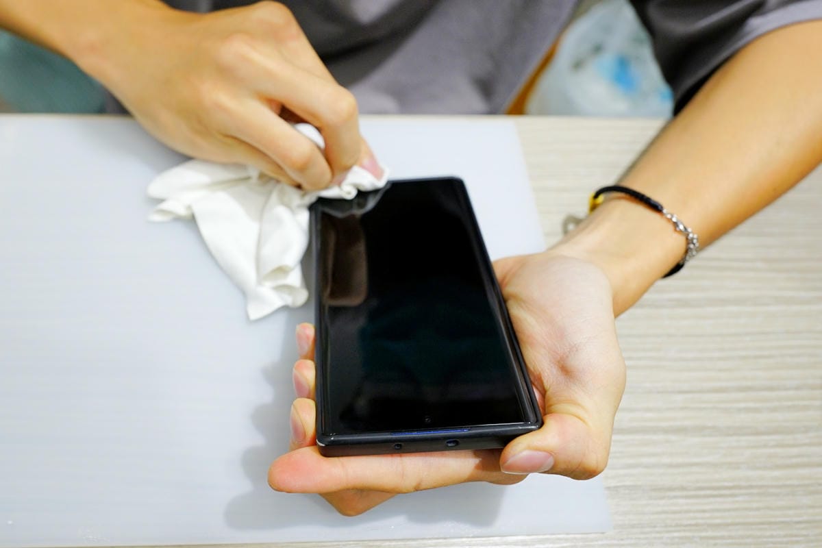手機周邊｜樹林手機保護貼推薦！京展包膜（樹林店） 三星Note10+果凍膠玻璃貼 享有保固服務