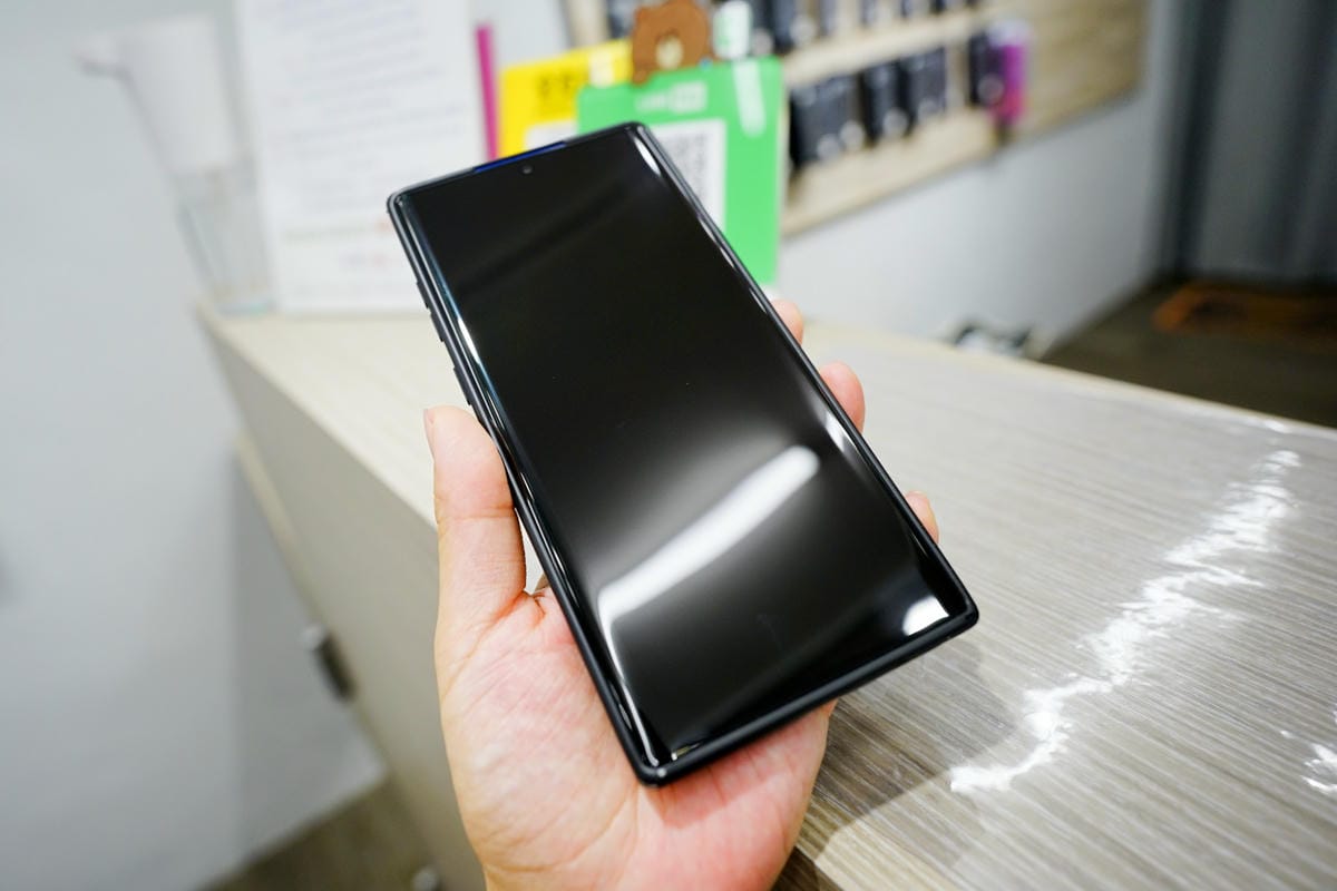 手機周邊｜樹林手機保護貼推薦！京展包膜（樹林店） 三星Note10+果凍膠玻璃貼 享有保固服務