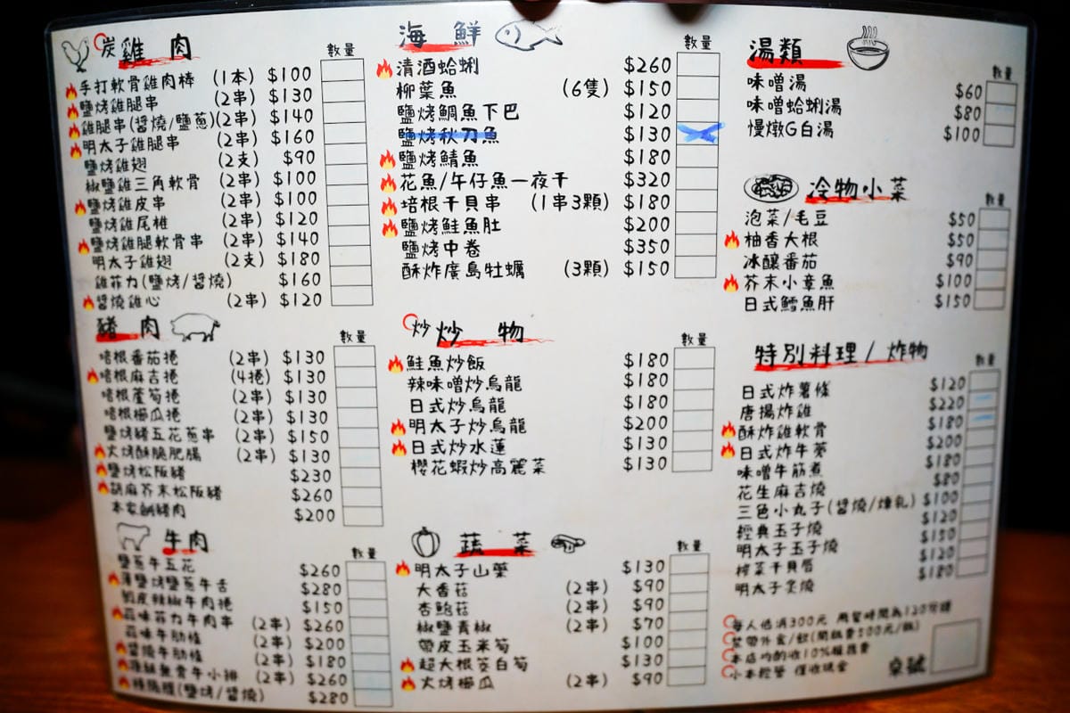 台北食記｜南京三民美食推薦！老菘田居酒屋（南京店）炭火獨門風味串燒，無雷居酒屋！