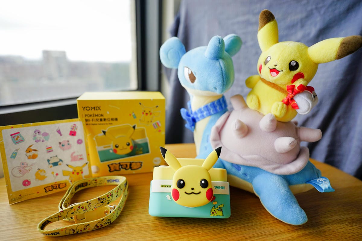 親子育兒｜3吋大螢幕觸控式兒童相機推薦！【YOMIX 優迷】寶可夢聯名款 Pokémon Wi-Fi兒童數位相機KC-1
