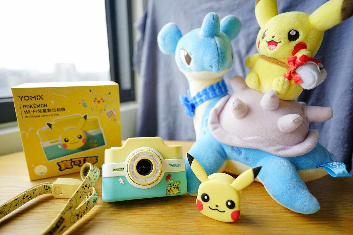 親子育兒｜3吋大螢幕觸控式兒童相機推薦！【YOMIX 優迷】寶可夢聯名款 Pokémon Wi-Fi兒童數位相機KC-1