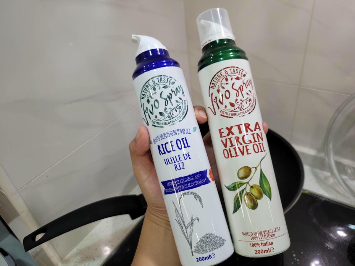 料理｜全聯【義大利Vivo Spray】噴霧油 家常菜料理油推薦特級冷壓100%橄欖油，氣炸推薦使用玄米油！