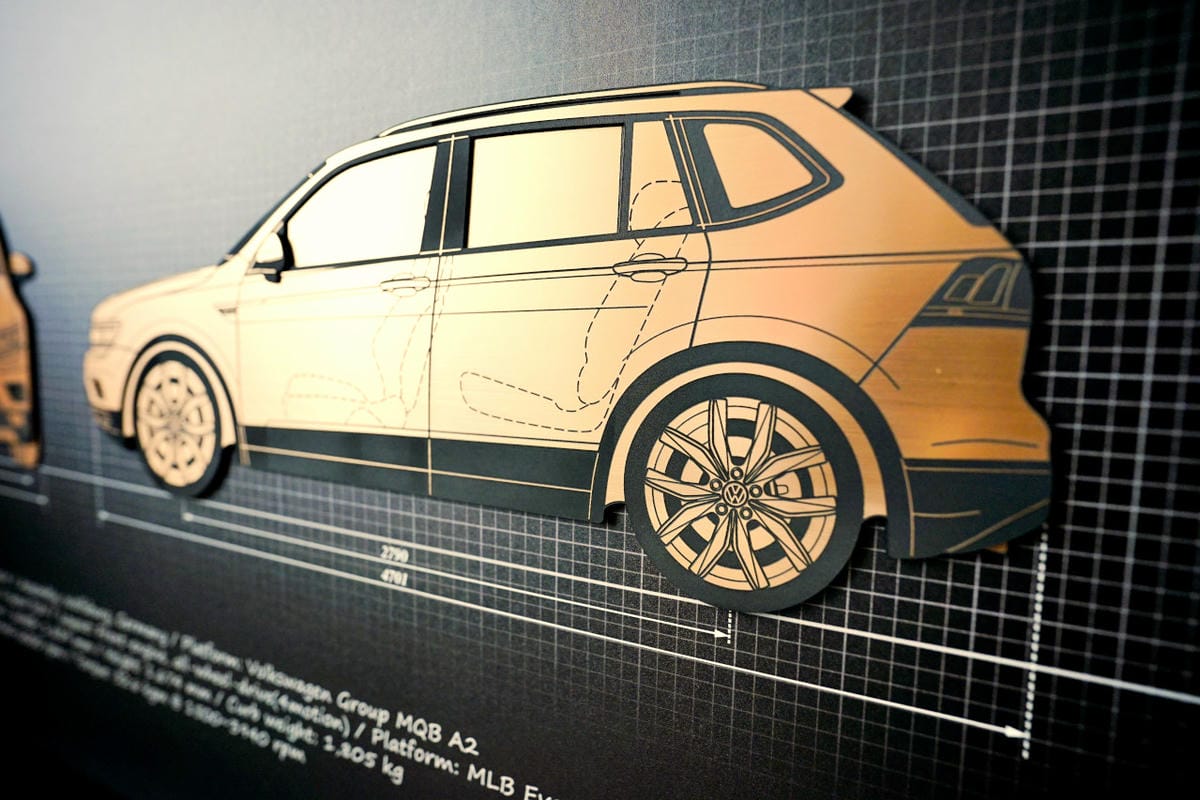 禮物|獨一無二的情人節禮物!金園設計 x Golden Garden 客製化汽車掛畫 福斯 The Tiguan Allspace 330 - 第6張圖 禮物|獨一無二的情人節禮物!金園設計 x Golden Garden 客製化汽車掛畫 福斯 The Tiguan Allspace 330