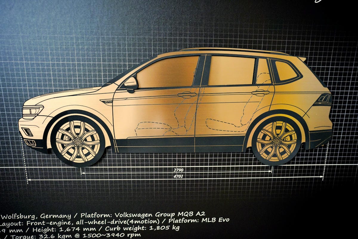 禮物|獨一無二的情人節禮物!金園設計 x Golden Garden 客製化汽車掛畫 福斯 The Tiguan Allspace 330 - 第5張圖 禮物|獨一無二的情人節禮物!金園設計 x Golden Garden 客製化汽車掛畫 福斯 The Tiguan Allspace 330