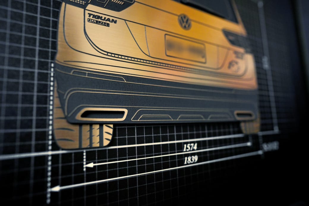 禮物|獨一無二的情人節禮物!金園設計 x Golden Garden 客製化汽車掛畫 福斯 The Tiguan Allspace 330 - 第8張圖 禮物|獨一無二的情人節禮物!金園設計 x Golden Garden 客製化汽車掛畫 福斯 The Tiguan Allspace 330