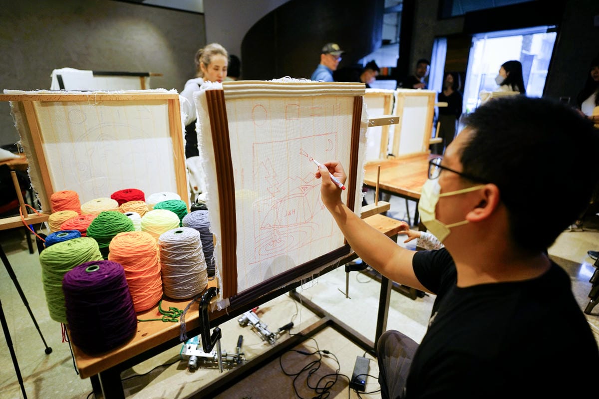 DIY課程｜桃園手作地毯課程推薦！Does Art 都是藝術 中壢Tufting手作地毯DIY體驗