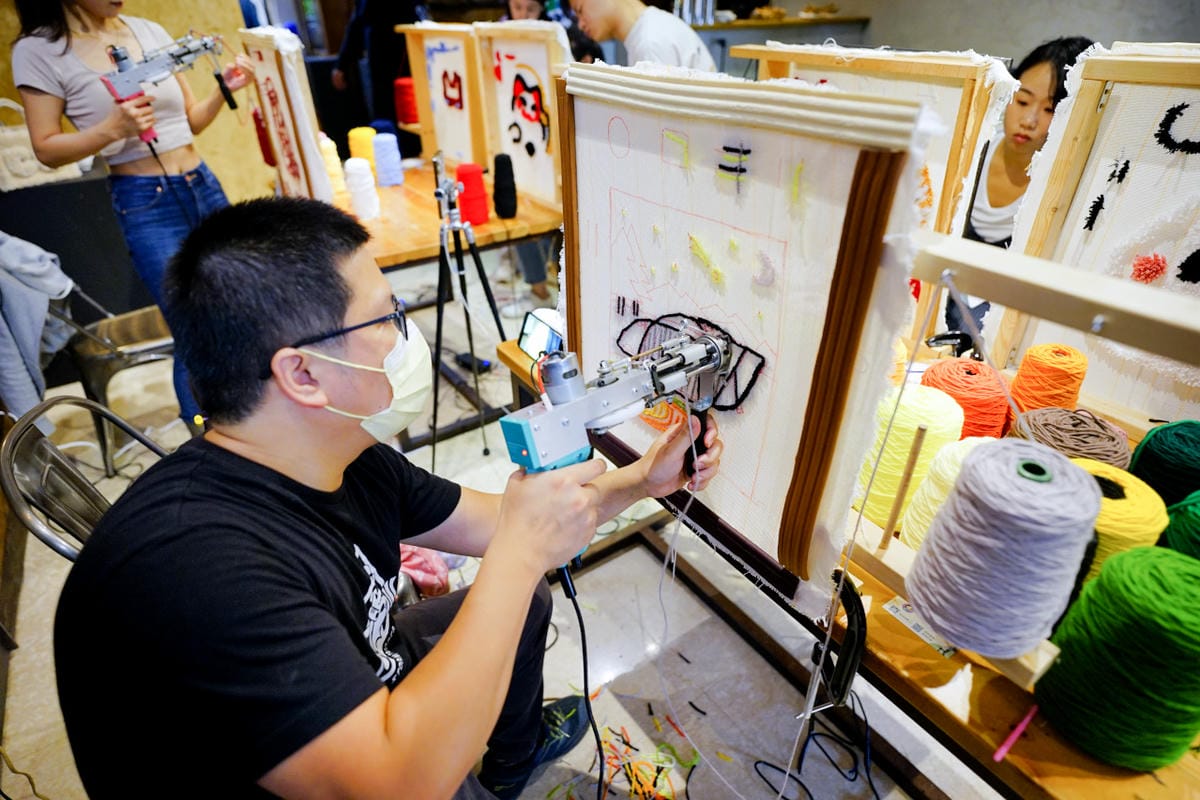DIY課程｜桃園手作地毯課程推薦！Does Art 都是藝術 中壢Tufting手作地毯DIY體驗
