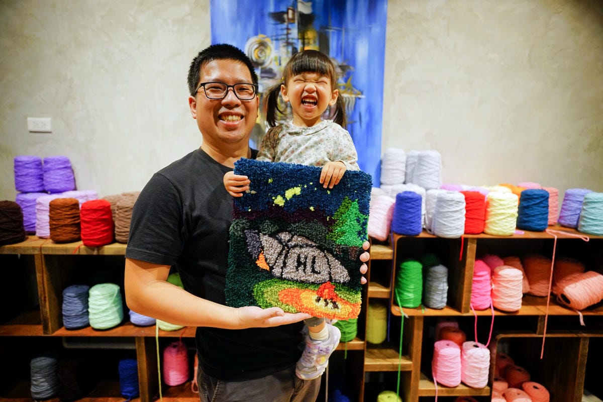 DIY課程｜桃園手作地毯課程推薦！Does Art 都是藝術 中壢Tufting手作地毯DIY體驗