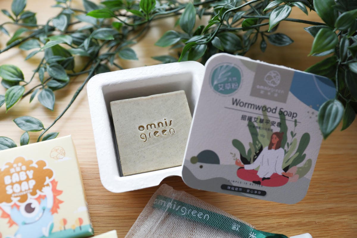 親子育兒｜歐米綠天然手工皂 手工皂禮盒推薦！寶寶用無香純皂 寶寶沐浴手工皂、寶寶洗髮手工皂、招福艾草平安皂